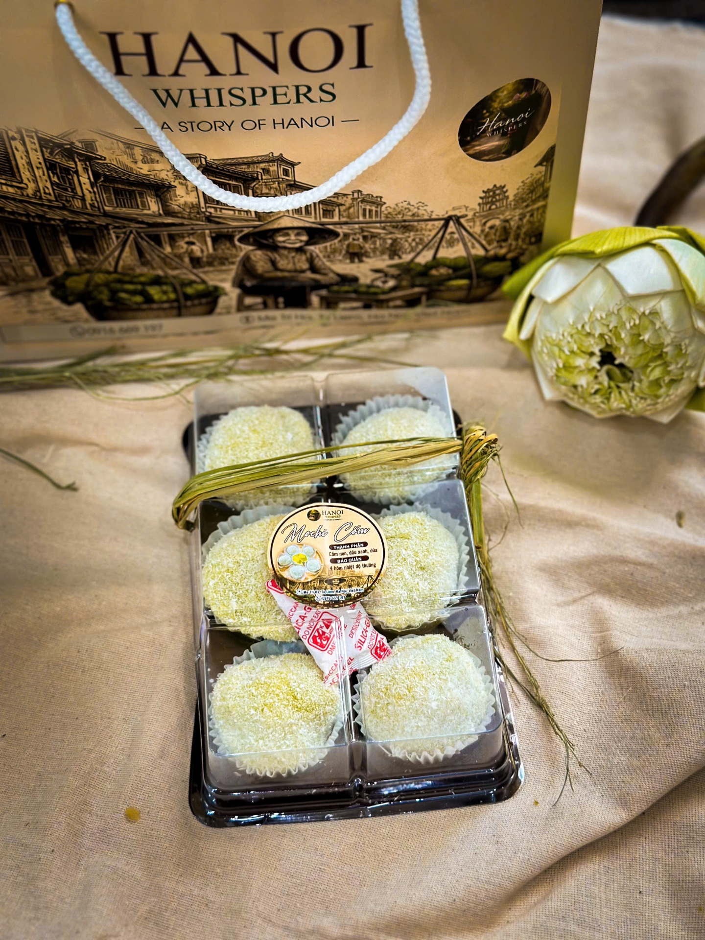 Mochi Cốm Phủ Dừa — đặc sản cốm Hà Nội, làng nghề Mễ Trì